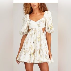 ZIMMERMANN
Jeannie Puff Sleeve Mini Dress in Bouquet Floral